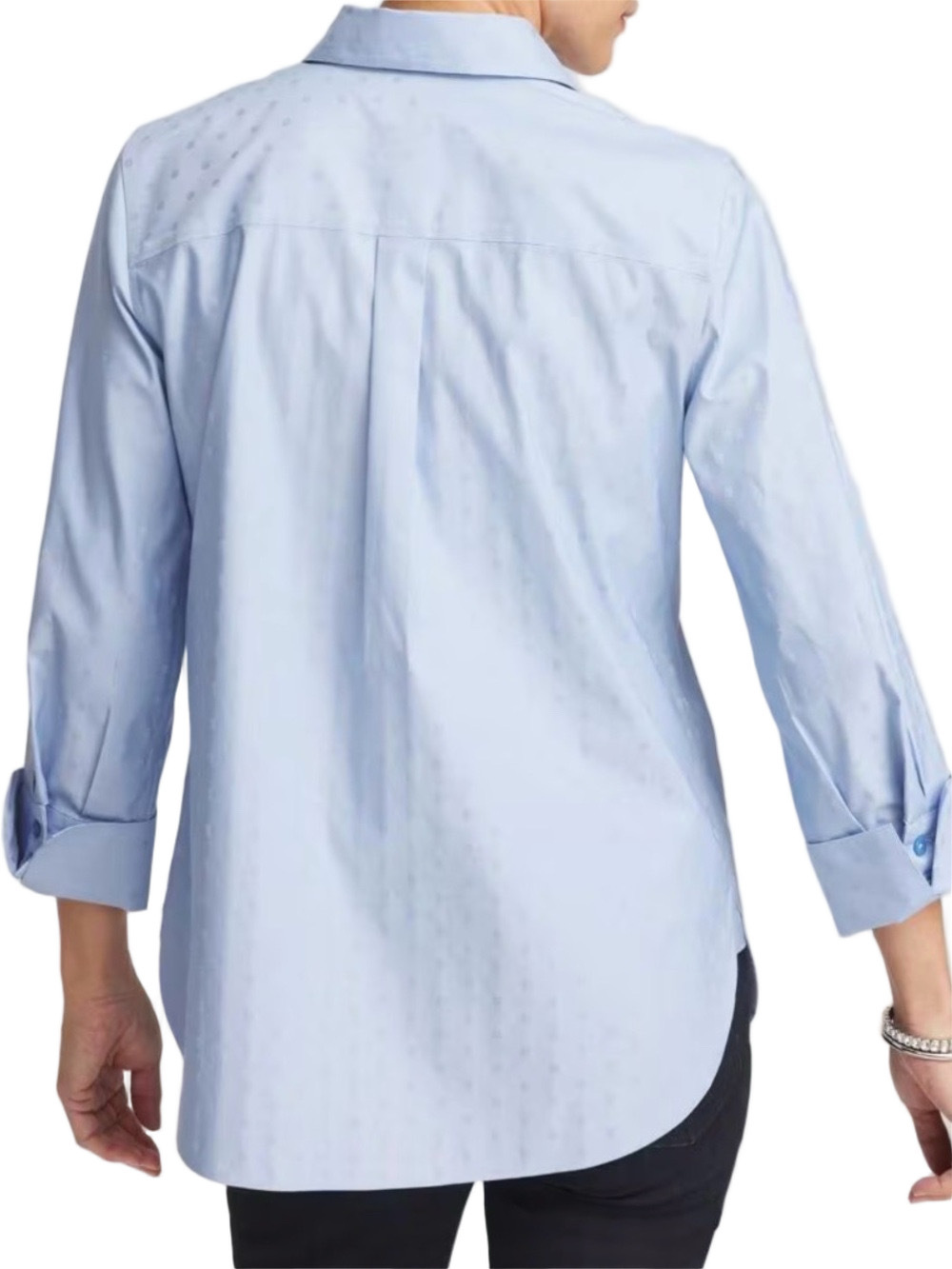 31. WOMENS CHICO’S 1.5/M DETAIL TOP - Picture 2 of 8
